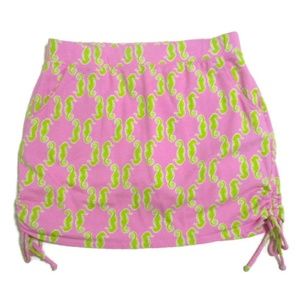 Crown & Ivy Pink Sea Horse Skort Medium